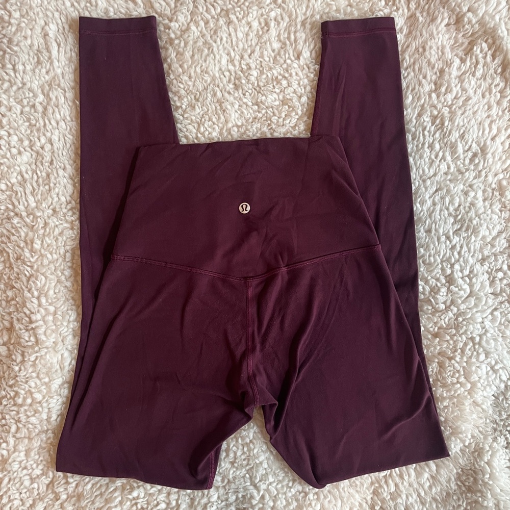 Lululemon athletica align Maroon High-Rise Leggings 28”